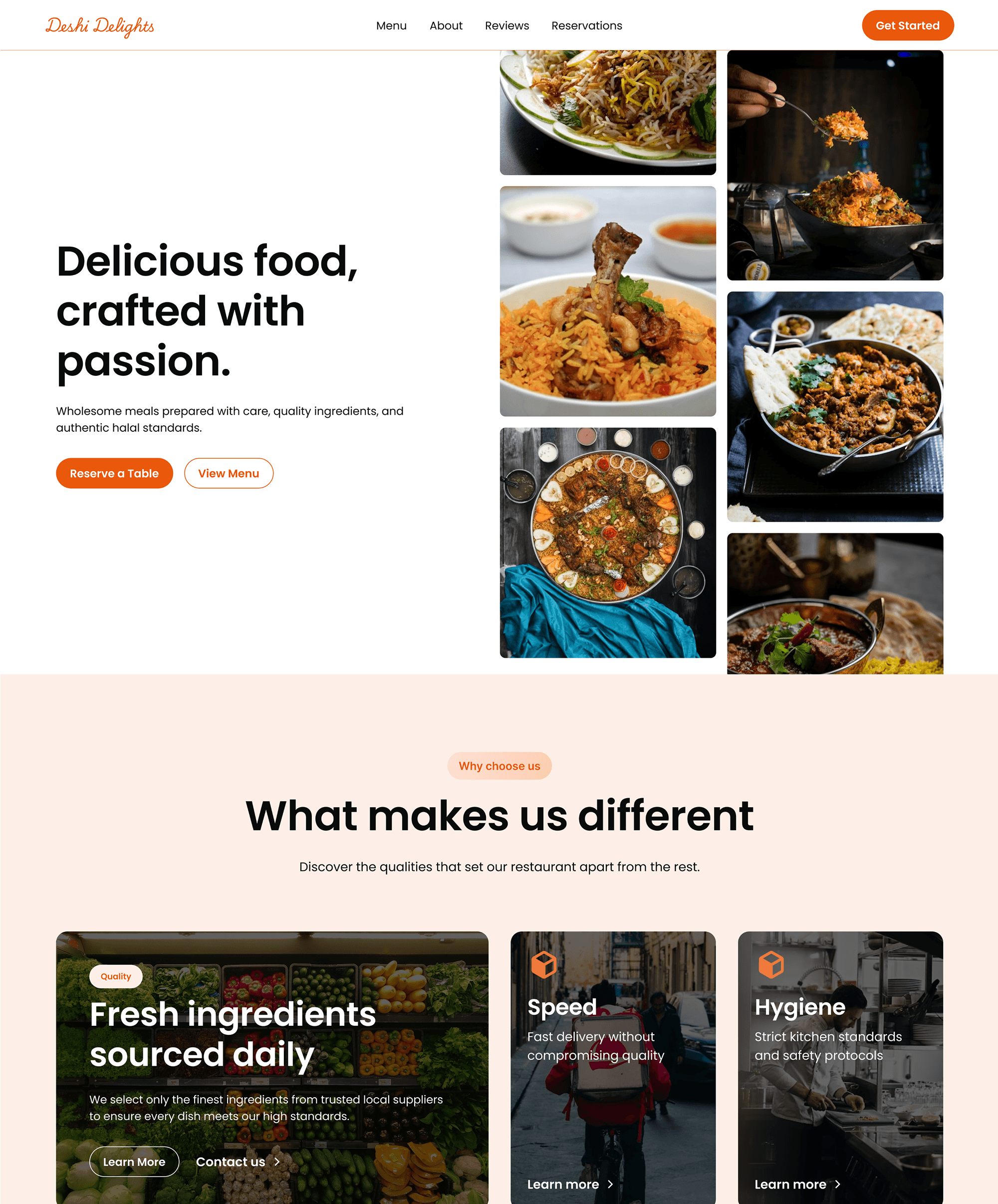 Restaurant Template Preview